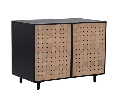Sunpan - Omari Sideboard - Small - Suede Light Tan Leather - 110769 veiw 2