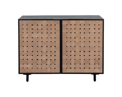 Sunpan - Omari Sideboard - Small - Suede Light Tan Leather - 110769 veiw 3