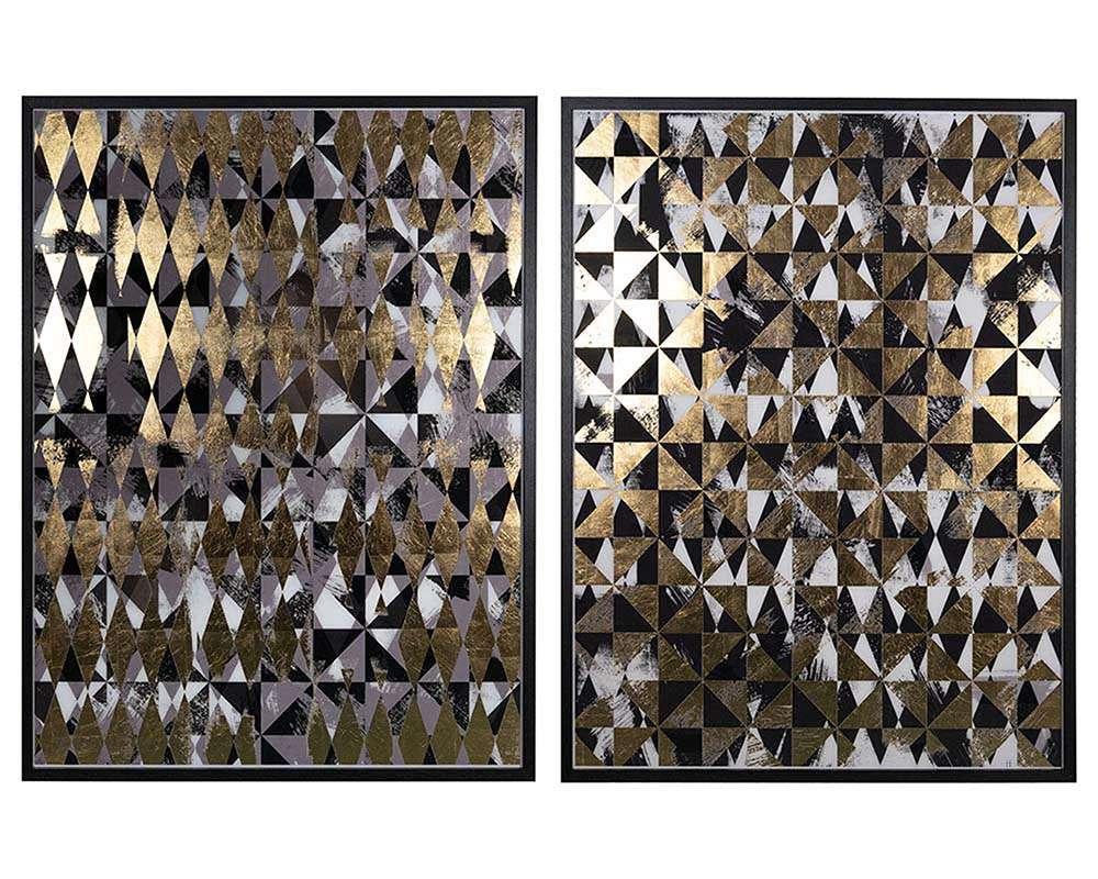 Sunpan - Overprint (Set Of 2) - 38in X 48in - Black Frame - A0320 veiw 1