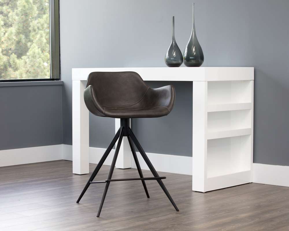 Sunpan - Junction Owen Swivel Counter Stool - Town Grey - 103247 veiw 4
