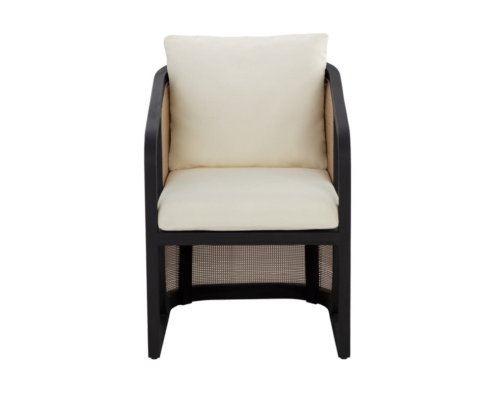Sunpan - Palermo Dining Chair - Charcoal - Stinson Cream - 111042_CLOSEOUT view 2