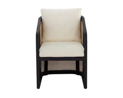Sunpan - Palermo Dining Chair - Charcoal - Stinson Cream - 111042_CLOSEOUT view 2