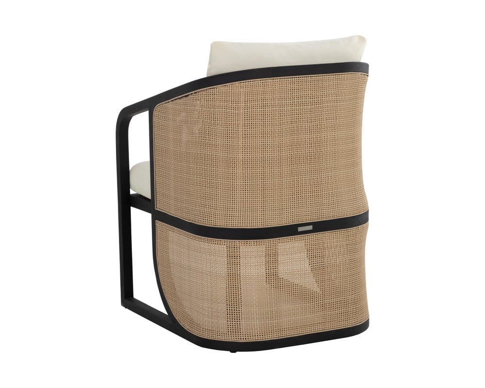 Sunpan - Palermo Dining Chair - Charcoal - Stinson Cream - 111042_CLOSEOUT view 4