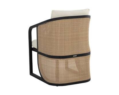 Sunpan - Palermo Dining Chair - Charcoal - Stinson Cream - 111042_CLOSEOUT view 4