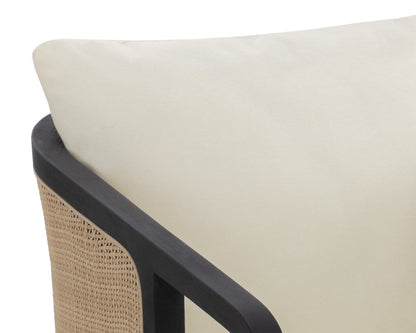 Sunpan - Palermo Dining Chair - Charcoal - Stinson Cream - 111042_CLOSEOUT view 7
