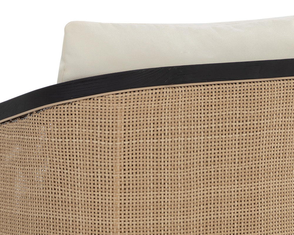 Sunpan - Palermo Dining Chair - Charcoal - Stinson Cream - 111042_CLOSEOUT view 6