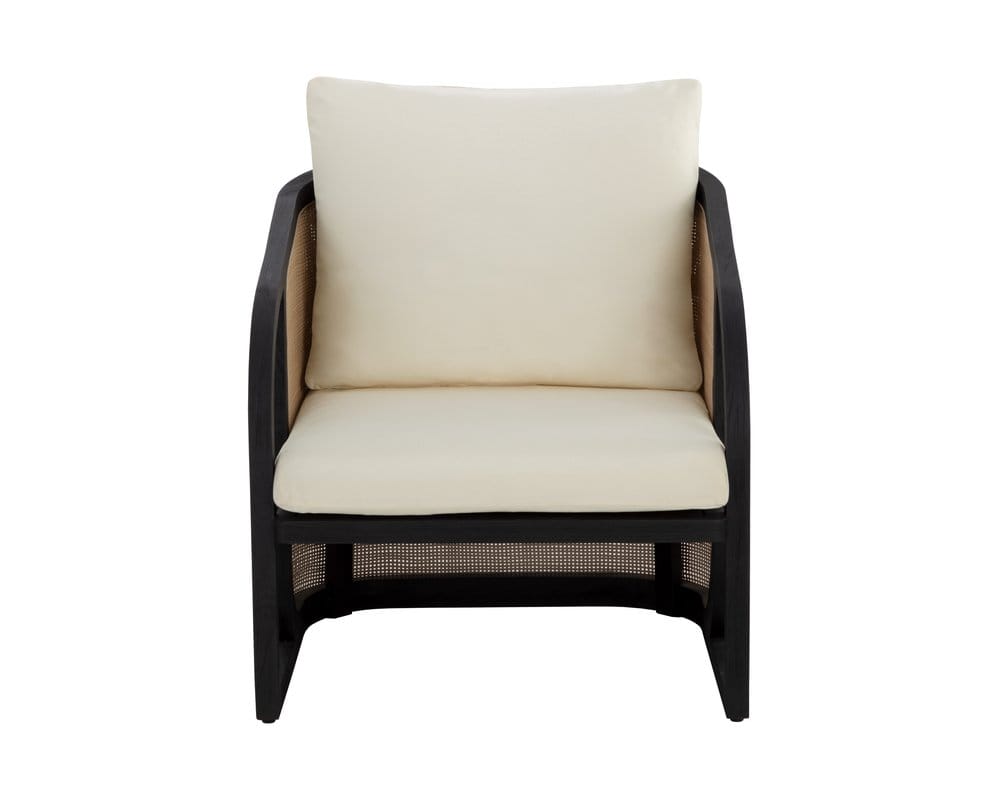 Sunpan - Palermo Lounge Chair - Charcoal - Stinson Cream - 111044_CLOSEOUT view 2