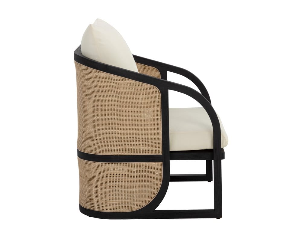 Sunpan - Palermo Lounge Chair - Charcoal - Stinson Cream - 111044_CLOSEOUT view 3