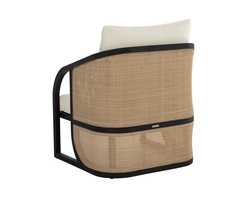 Sunpan - Palermo Lounge Chair - Charcoal - Stinson Cream - 111044_CLOSEOUT view 4