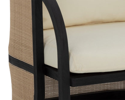 Sunpan - Palermo Lounge Chair - Charcoal - Stinson Cream - 111044_CLOSEOUT view 5