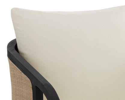 Sunpan - Palermo Lounge Chair - Charcoal - Stinson Cream - 111044_CLOSEOUT view 6