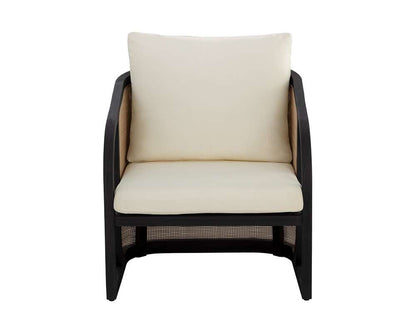 Sunpan - Palermo Lounge Chair - Charcoal - Stinson Cream - 111044_CLOSEOUT veiw 2