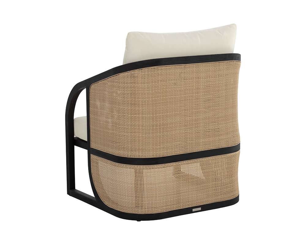 Sunpan - Palermo Lounge Chair - Charcoal - Stinson Cream - 111044_CLOSEOUT veiw 4