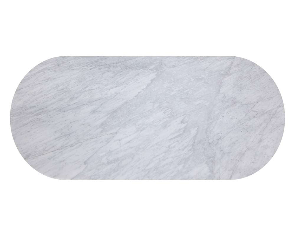 Sunpan - Ikon Paloma Dining Table - Oval - White Marble 84in - 110254 veiw 4