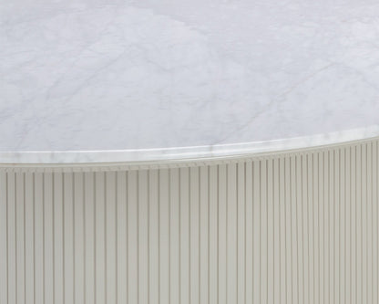 Sunpan - Ikon Paloma Dining Table - Oval - White Marble 84in - 110254 view 6