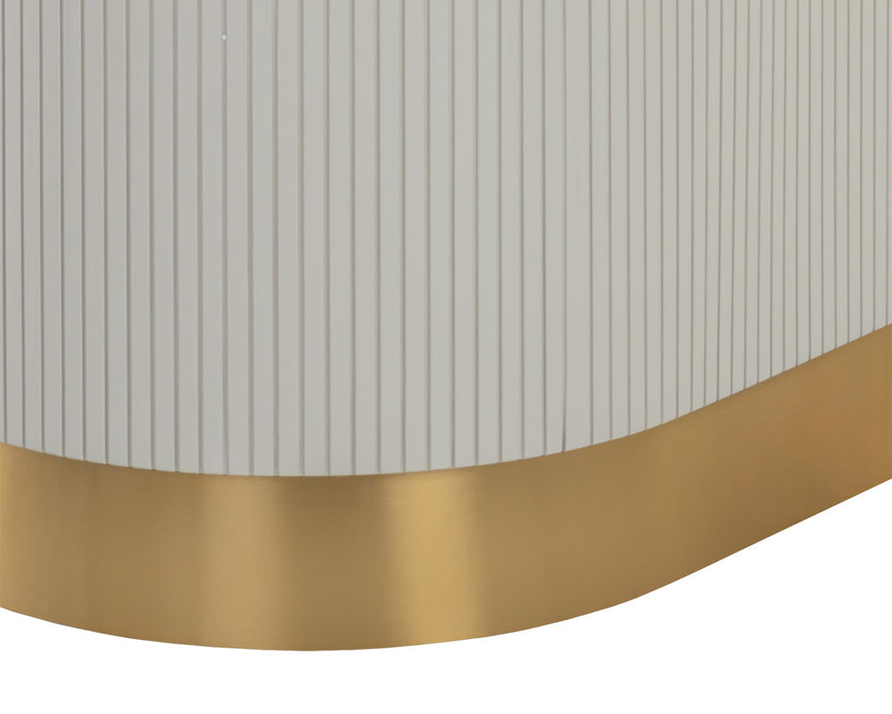 Sunpan - Ikon Paloma Dining Table - Oval - White Marble 84in - 110254 view 7