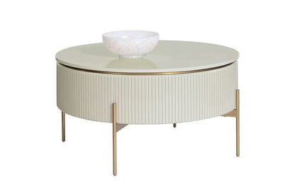 Sunpan - Ikon Paloma Lift Top Coffee Table - High Gloss Cream - 108335 veiw 1