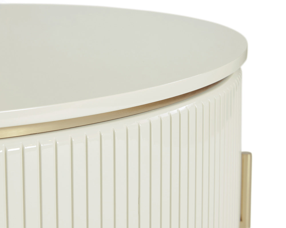 Sunpan - Ikon Paloma Lift Top Coffee Table - High Gloss Cream - 108335 view 6