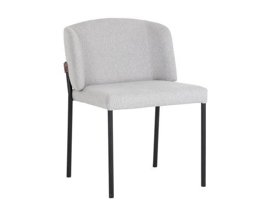 Sunpan - Pearce Dining Chair - Light Grey / Bravo Cognac (Set Of 2) - 107965 view 1