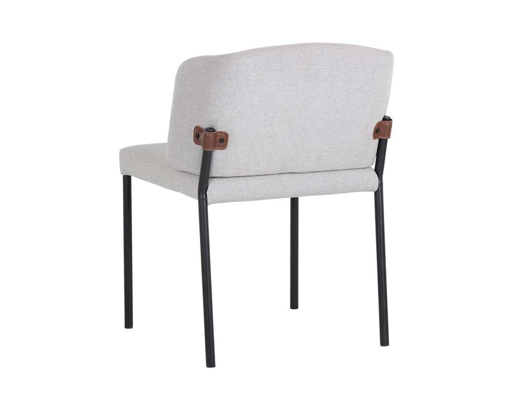 Sunpan - Pearce Dining Chair - Light Grey / Bravo Cognac (Set Of 2) - 107965 veiw 3