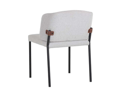 Sunpan - Pearce Dining Chair - Light Grey / Bravo Cognac (Set Of 2) - 107965 veiw 3