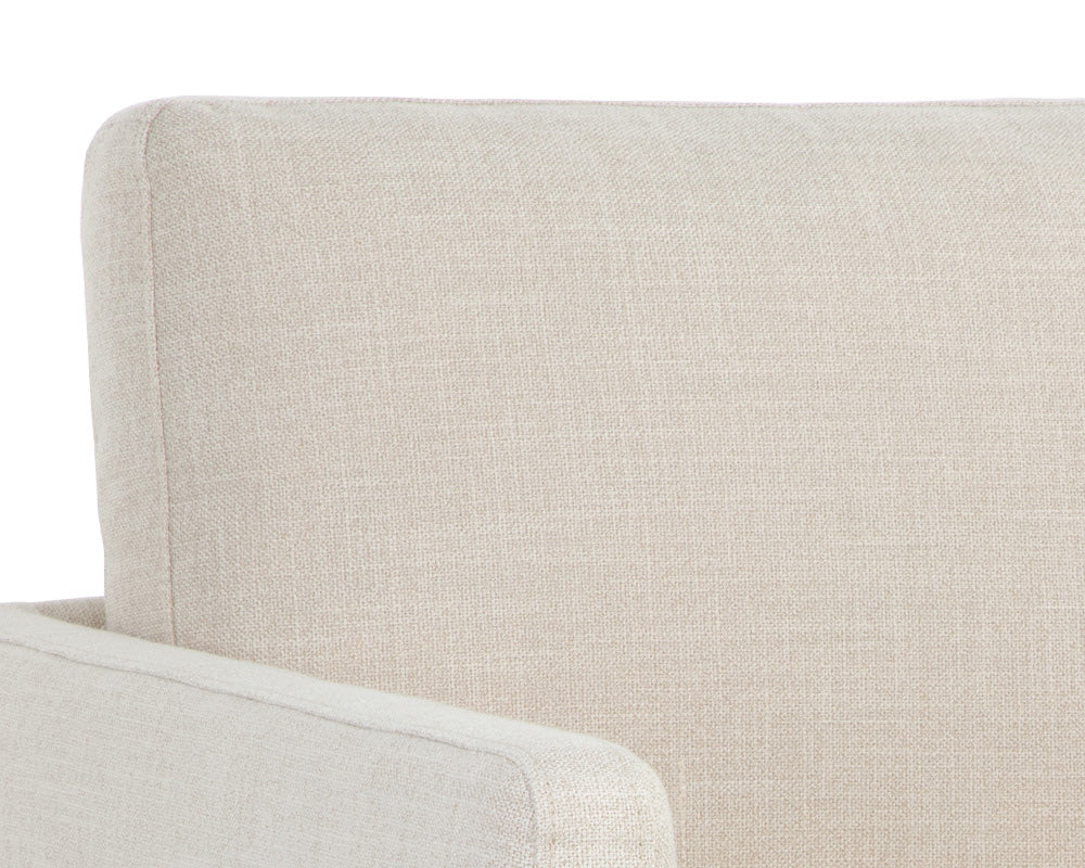Sunpan - 5West Portman Swivel Lounge Chair - Effie Linen - 107767 view 6