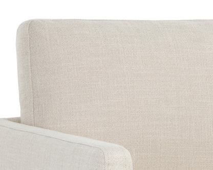 Sunpan - 5West Portman Swivel Lounge Chair - Effie Linen - 107767 view 6