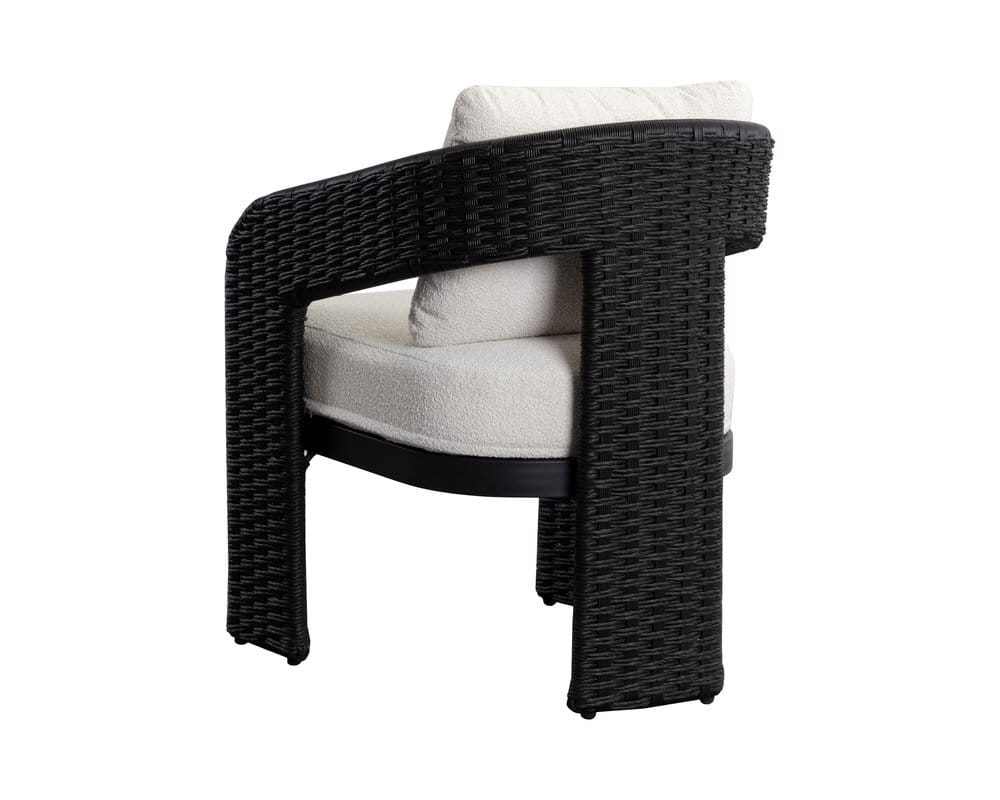 Sunpan - Pylos Dining Armchair - Black - Louis Cream - 111682_CLOSEOUT view 4
