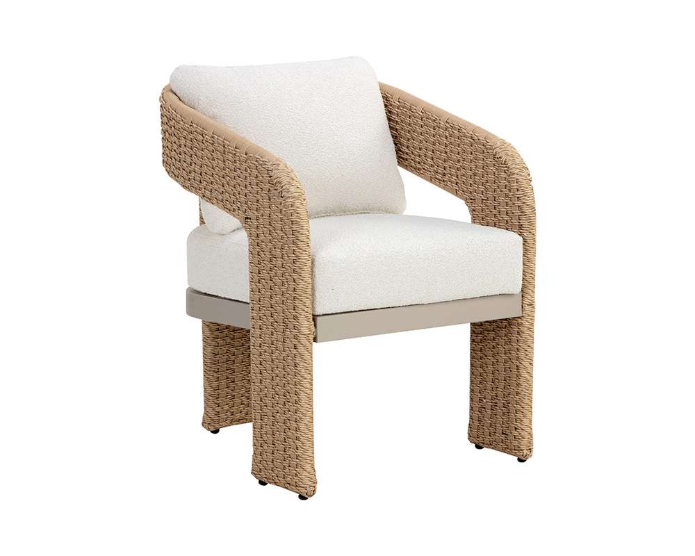 Sunpan - Pylos Dining Armchair - Natural - Louis Cream - 111597 veiw 1