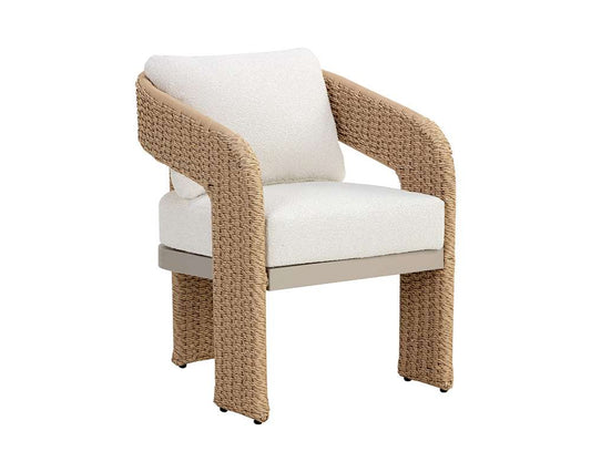 Sunpan - Pylos Dining Armchair - Natural - Louis Cream - 111597 veiw 1
