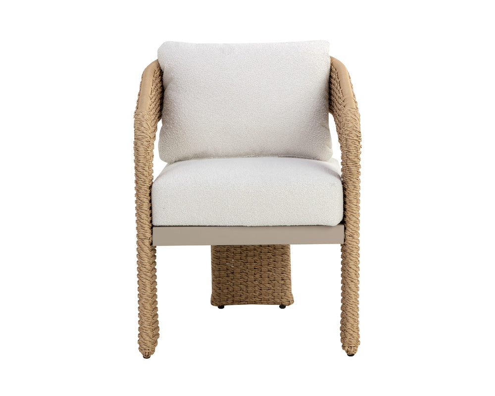 Sunpan - Pylos Dining Armchair - Natural - Louis Cream - 111597_CLOSEOUT view 2