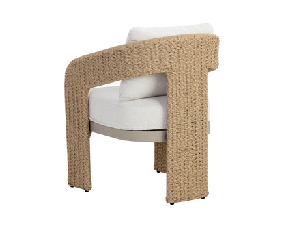 Sunpan - Pylos Dining Armchair - Natural - Louis Cream - 111597_CLOSEOUT view 4