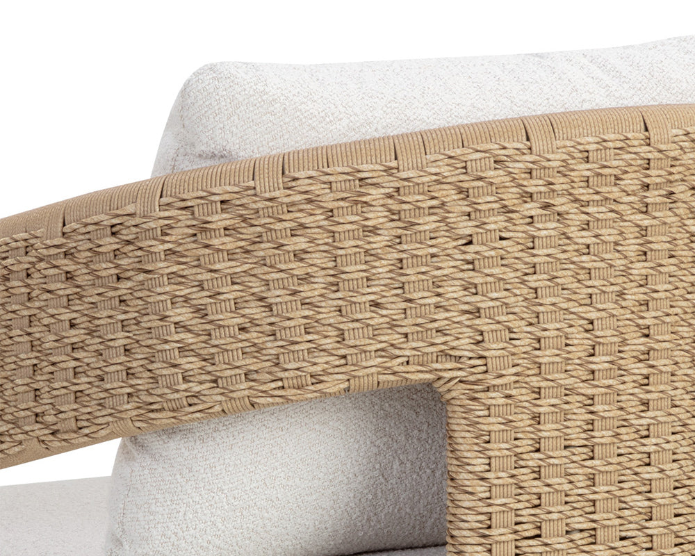 Sunpan - Pylos Dining Armchair - Natural - Louis Cream - 111597_CLOSEOUT view 8