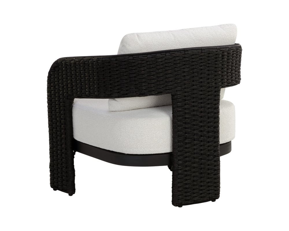 Sunpan - Pylos Lounge Chair - Black - Louis Cream - 111681 view 4
