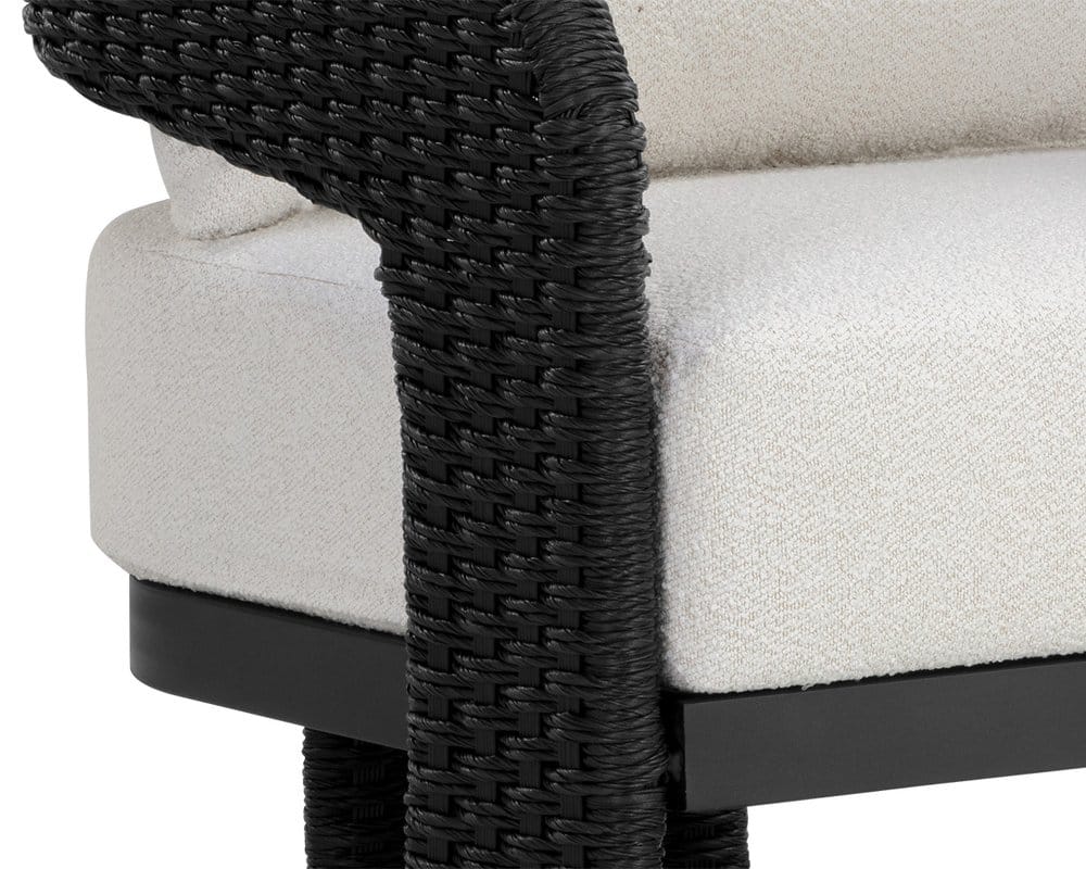 Sunpan - Pylos Lounge Chair - Black - Louis Cream - 111681 view 6