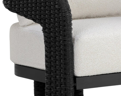 Sunpan - Pylos Lounge Chair - Black - Louis Cream - 111681 view 6
