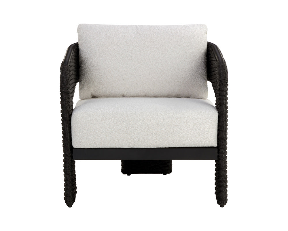 Sunpan - Pylos Lounge Chair - Black - Louis Cream - 111681 view 2