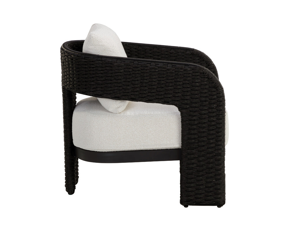 Sunpan - Pylos Lounge Chair - Black - Louis Cream - 111681 view 3