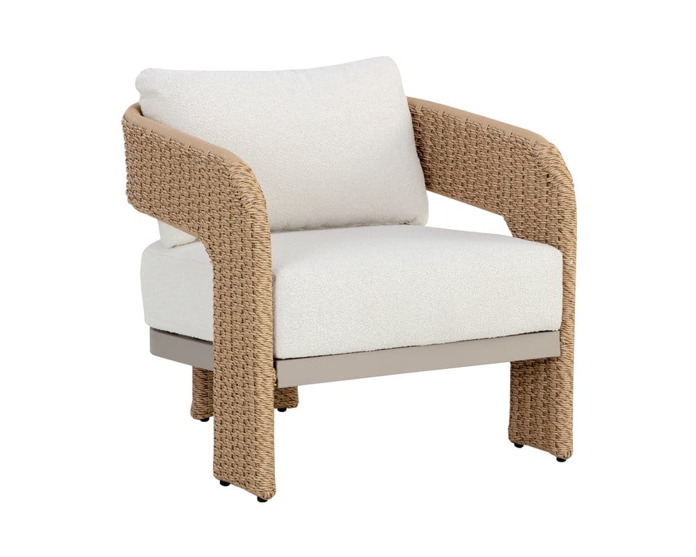 Sunpan - Pylos Lounge Chair - Natural - Louis Cream - 111596 view 1