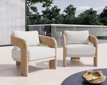 Sunpan - Pylos Lounge Chair - Natural - Louis Cream - 111596 view 5