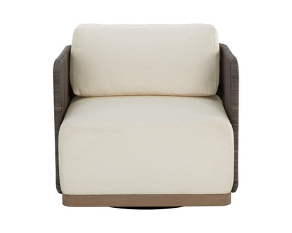 Sunpan - Ravenna Swivel Armchair - Stinson Cream - 111050 view 2