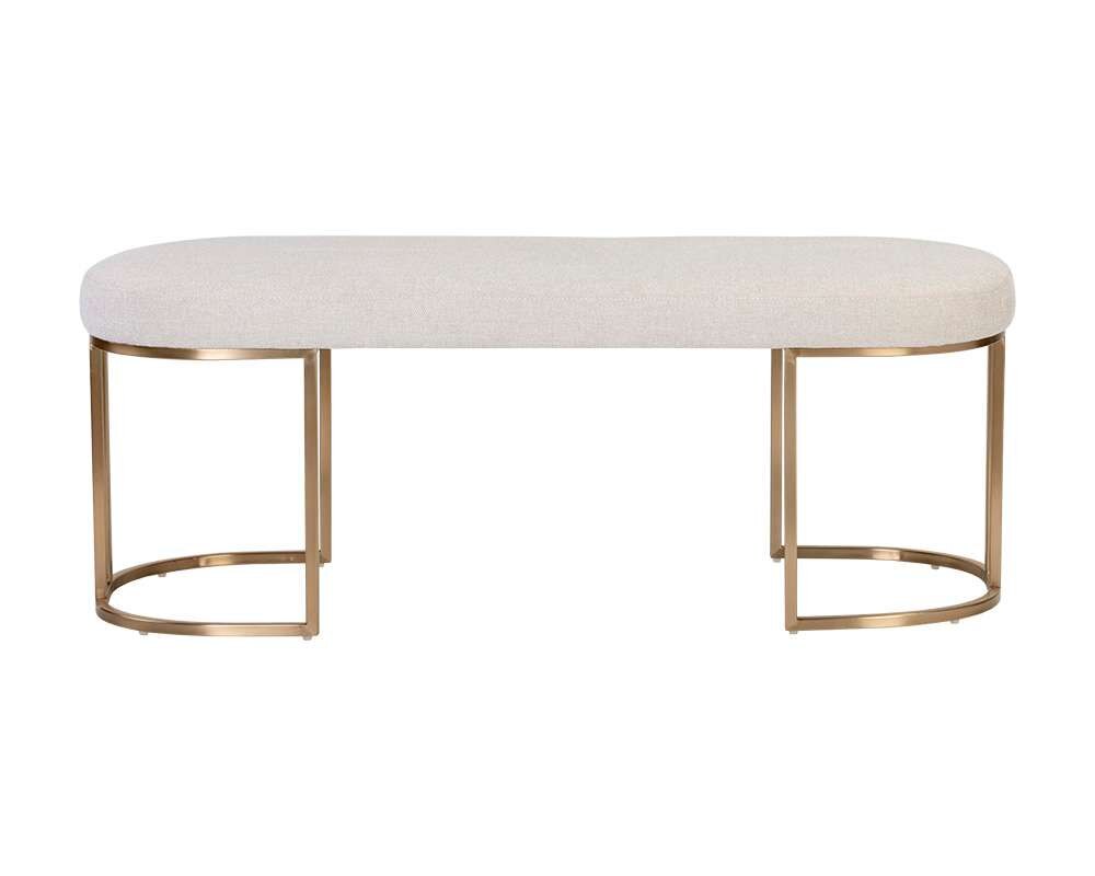 Sunpan - Ikon Rayla Bench - Belfast Oatmeal - 106182 veiw 2