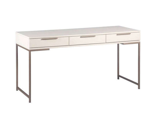 Sunpan - Artezia Rebel Desk - Champagne Gold - Cream - 108077 veiw 1