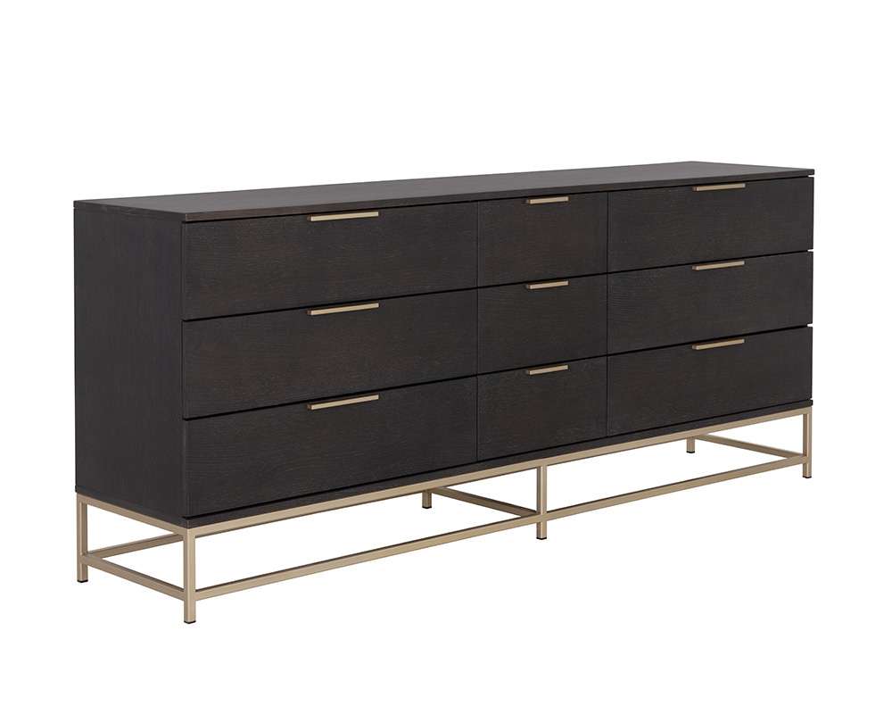 Sunpan - Artezia Rebel Dresser Large - Gold - Charcoal Grey - 109075 veiw 2