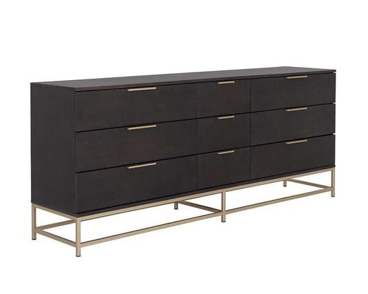 Sunpan - Artezia Rebel Dresser Large - Gold - Charcoal Grey - 109075 veiw 2