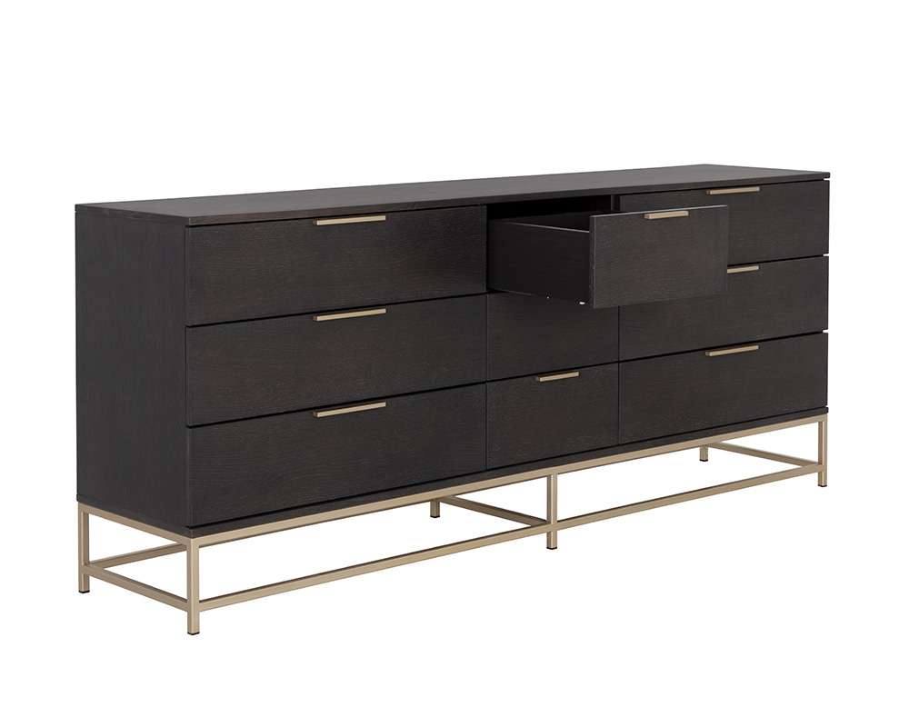 Sunpan - Artezia Rebel Dresser Large - Gold - Charcoal Grey - 109075 veiw 3
