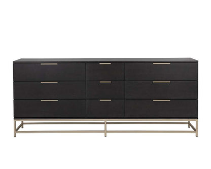 Sunpan - Artezia Rebel Dresser Large - Gold - Charcoal Grey - 109075 veiw 4