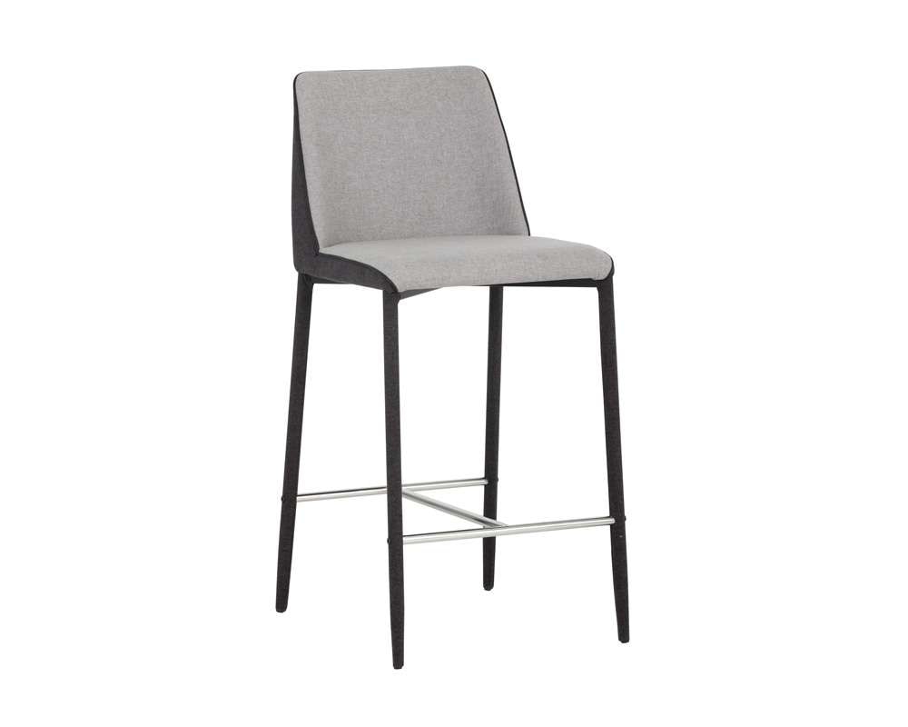 Sunpan - Ikon Renee Counter Stool - Armour Grey / Dark Slate - 103307 veiw 1