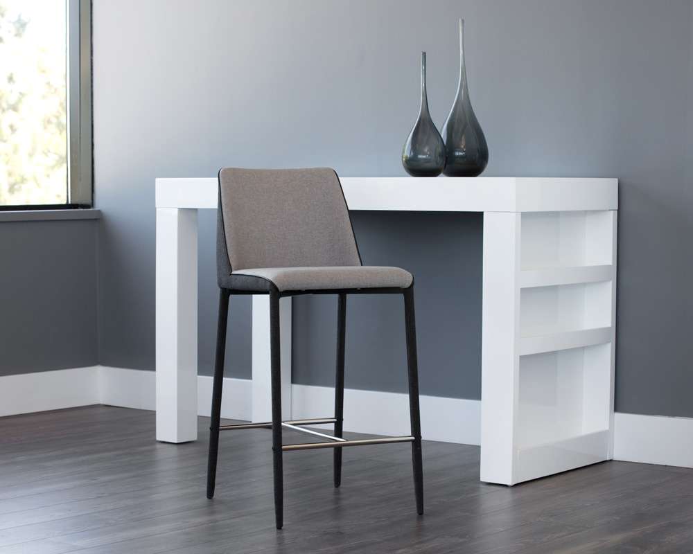 Sunpan - Ikon Renee Counter Stool - Armour Grey / Dark Slate - 103307 veiw 4