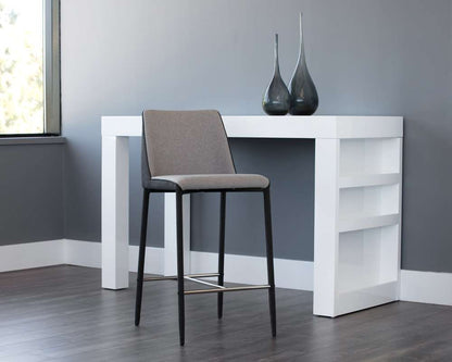 Sunpan - Ikon Renee Counter Stool - Armour Grey / Dark Slate - 103307 veiw 4
